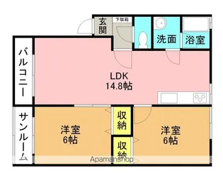 ファミールエフ【A-2-2号室】の間取り