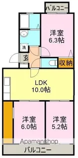 ハイム大石【303号室】の間取り