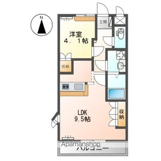 レジデンス城西Ⅰ【2階】の間取り