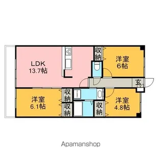サンシャイン柏の葉【2階】の間取り