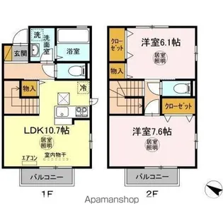 SANTORINIII【1階】の間取り