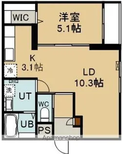 ノエル亀田本町【1階】の間取り