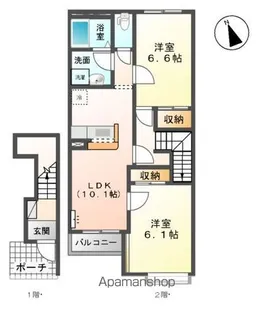 スプリングチェリーⅠ【2階】の間取り