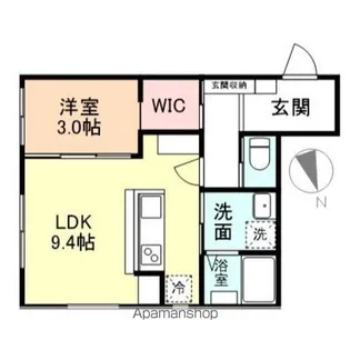 FELICE稲荷公園前【202号室】の間取り
