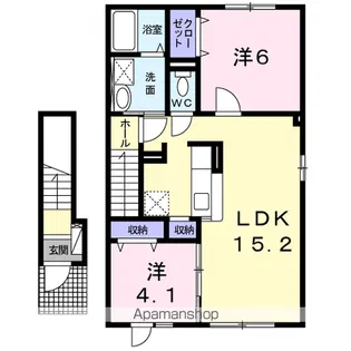 ノースヒル【202号室】の間取り