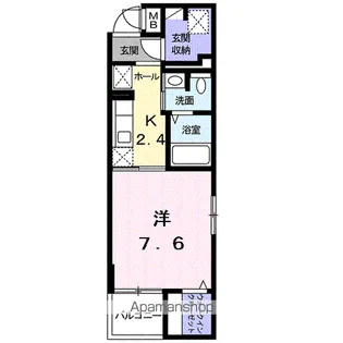 エムズアークⅠ【4階】の間取り