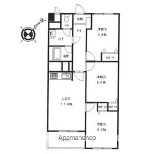第2ファミール札幌【7階】の間取り