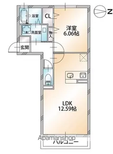 アトラクトコート【2階】の間取り