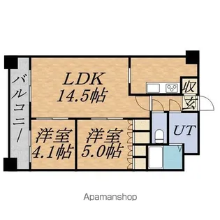 パークアクシス札幌植物園前【13階】の間取り