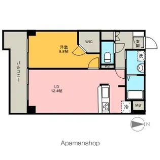 パークアクシス丸の内【9階】の間取り