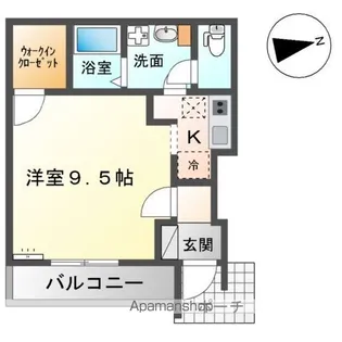 ノーサイドヒル【1階】の間取り