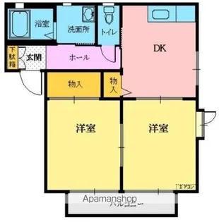 ハウスTERRA A【102号室】の間取り
