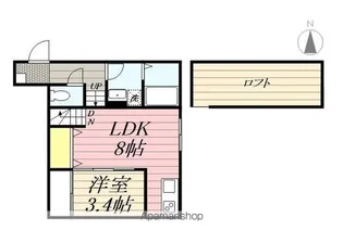 ELLE小郡【2階】の間取り