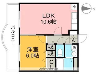 マリベールFK二葉【3階】の間取り
