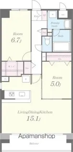 メゾングロリア【3階】の間取り