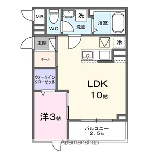 コンフォルティア【1階】の間取り