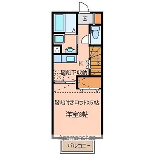 プリムヴェールⅥ【1階】の間取り