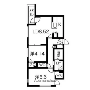 RESIDENCE SHINMEI HONGOU WEST(レジ【3階】の間取り