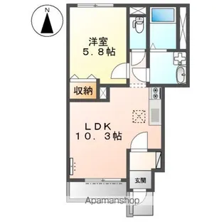 RISE【1階】の間取り