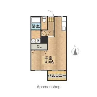 コーポアプロードⅠ【202号室】の間取り