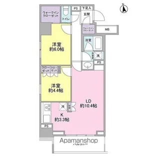 スタイリオ品川中延【5階】の間取り