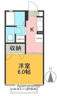 シャーメゾン平松【202号室】の間取り