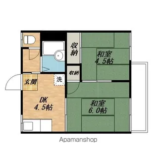 リバーサイドビラⅠ【201号室】の間取り