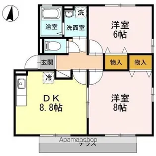 セジュール千田イースト【1階】の間取り