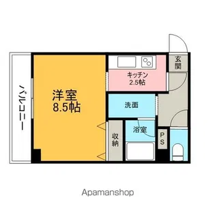トミイビルNO.39【10階】の間取り