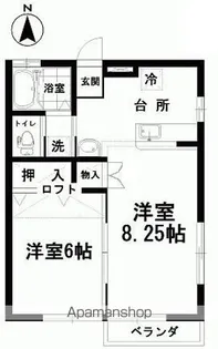 フォレストパーク大津【201号室】の間取り