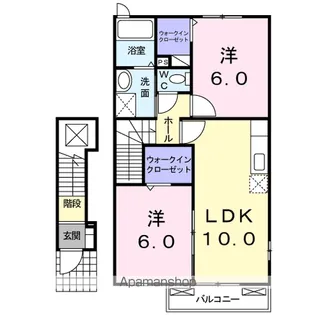 アドニードⅡ【2階】の間取り