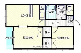 PINE VIEW【403号室】の間取り