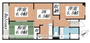 山口ビル【6階】の間取り