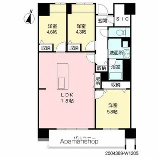 照葉クロススタイル【12階】の間取り