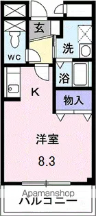 グレイスヴィラ【3階】の間取り