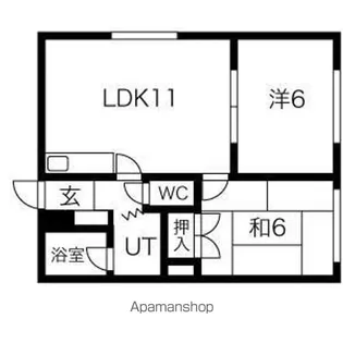 メモリアルハイツⅠ【303号室】の間取り