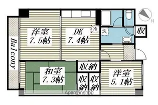 フォーシーズン苫小牧【603号室】の間取り