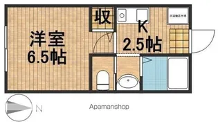 グラーヴェ幸【2階】の間取り