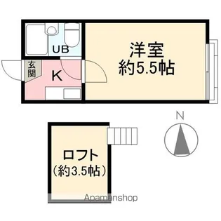 プラザ・ドゥ・アミーゴス【1階】の間取り