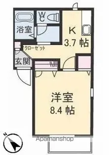 ディアス貴船 A棟【2階】の間取り