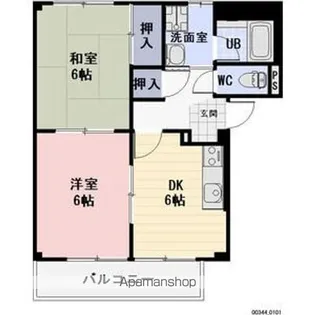 スリーピークスⅢ【203号室】の間取り