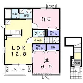 愛知県瀬戸市菱野町【アパート】の間取り