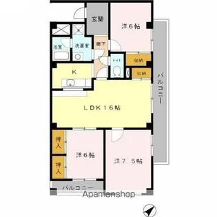 オリオノハイム Ⅱ【1階】の間取り