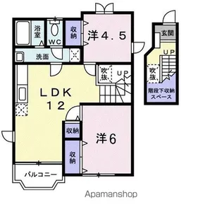 カメリア酒井【2階】の間取り