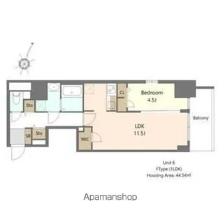 SーRESIDENCE阿波座BOUNCY【6階】の間取り