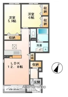 IN BOUNDⅡ(インバウンドツー)【1階】の間取り