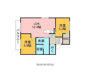 エイトファーム知立F棟【102号室】の間取り