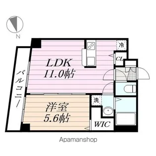 プランドール千葉【4階】の間取り