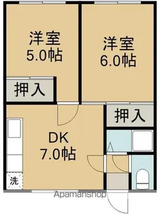 グリーンマンション【203号室】の間取り