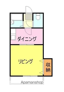 ウェルス稗田A【1階】の間取り